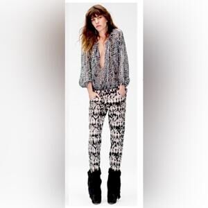 Isabel Marant pour H&M Patterned Black and White Jeans Size 6